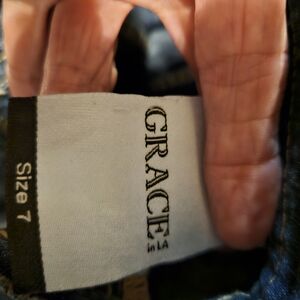 Grace in LA starched size 7 girls jeans